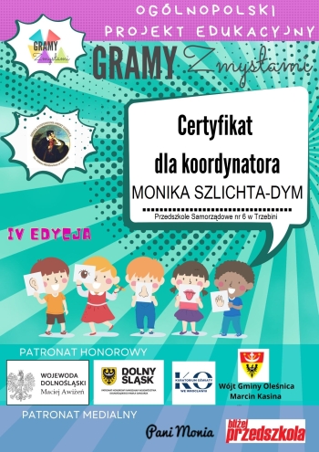 Certyfikat dla koordynatora 
