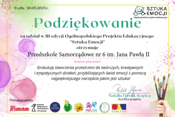 podziękowanie