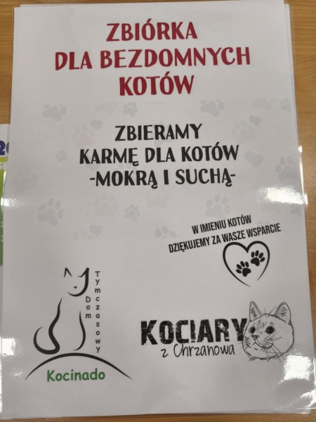 ZBIÓRKA DLA BEZDOMNYCH KOTÓW
