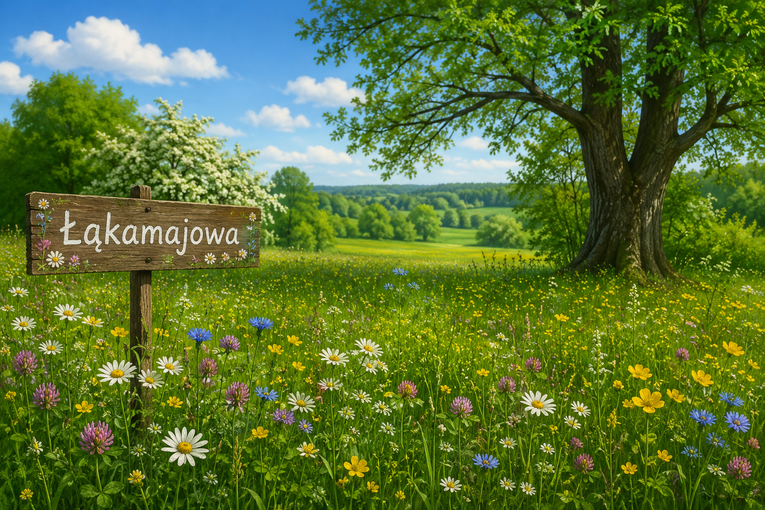 MAJOWA, WIOSENNA ŁĄKA- część 1.