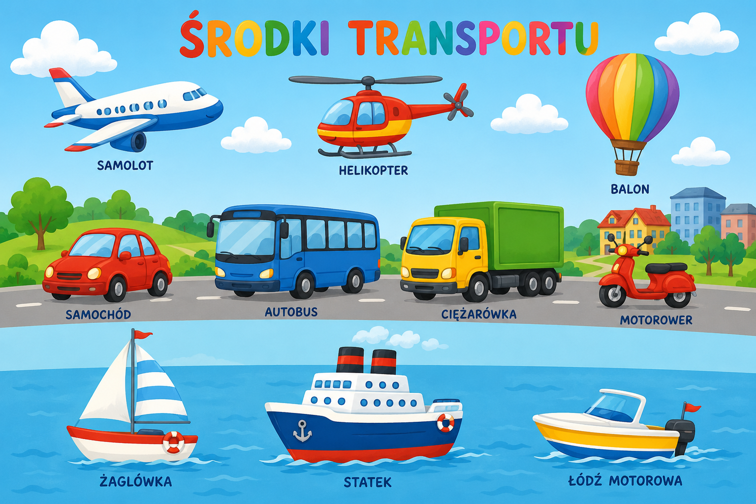 ŚRODKI TRANSPORTU !